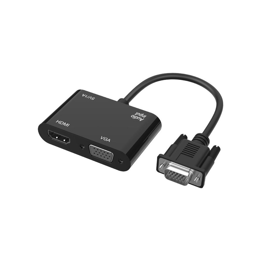 5138HV 1080P VGA to HDMI + VGA Adapter with Audio