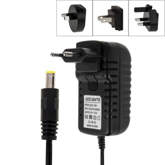 4 in 1 EU Plug + US Plug + UK Plug + AU Plug AC 100-240V to DC 12V 3A Power Adapter, Tips: 5.5 x 2.1mm, Cable Length: about 1.2m