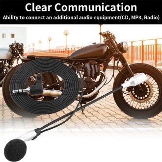 2 PCS Multi-using Wired Motorcycle Interphone(Black)