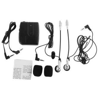 2 PCS Multi-using Wired Motorcycle Interphone(Black)