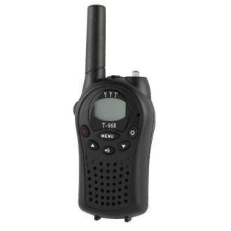 2 PCS T-668 400-470MHz 1.0 inch LCD 8 / 20 / 22CHS Walkie Talkie Set