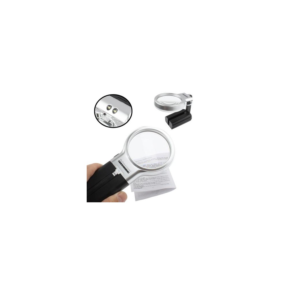 Multifunction 3X Handheld & Hands Free Magnifier with 2 LED Lights