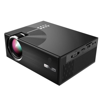 Cheerlux C7 1800 Lumens 800 x 480 720P 1080P HD WiFi Smart Projector, Support HDMI / USB / VGA / AV(Black)