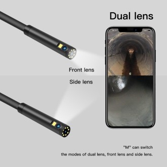 F280 1080P IP68 Waterproof Dual Camera WiFi Digital Endoscope, Length:1m Snake Tube(Black)