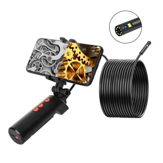 F280 8mm 1080P IP68 Waterproof Dual Camera WiFi Digital Endoscope, Length:5m Hard Cable(Black)