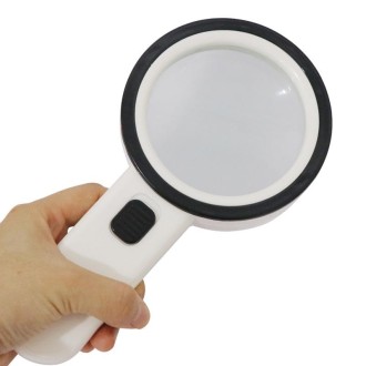 JHS407 30X Handheld HD Magnifier With LED Light(Paper Package)