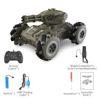 JJR/C Q126 Spray Bomb Drift Remote Control Car, Specification:Double Control Universal Wheel(Green)