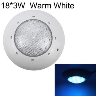 18x3W ABS Plastic Swimming Pool Wall Lamp Underwater Light(Warm White)