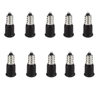 10 PCS E12 To E14 Socket Changer LED Light Lamp Adapter White(10 piece)