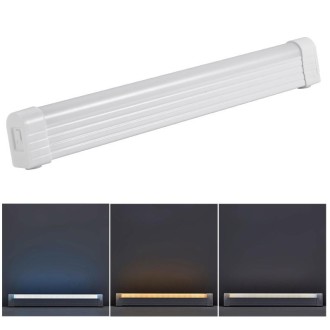 32cm Handheld Light Stick Three-color Changing Light USB Rechargeable Emergency Light Tube Fill Light 1800 mAh, Color: White War