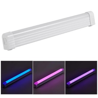 32cm Handheld Light Stick Three-color Changing Light USB Rechargeable Emergency Light Tube Fill Light 1800 mAh, Color: Blue Pink