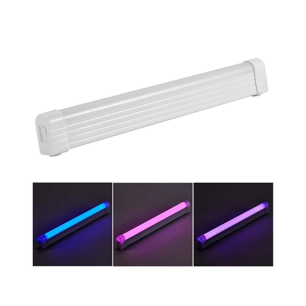 32cm Handheld Light Stick Three-color Changing Light USB Rechargeable Emergency Light Tube Fill Light 1800 mAh, Color: Blue Pink