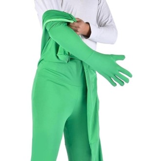 Photo Stretchy Body Green Screen Suit Video Chroma Key Tight Suit, Size: 170cm(Blue  One-piece)