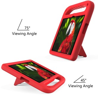 For Honor Pad X8 Handle Portable EVA Shockproof Tablet Case(Red)