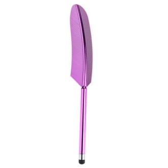 Electroplated Feather Stylus Pen(Violet)