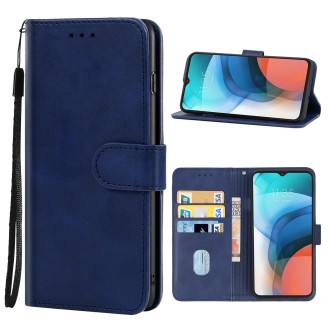 Leather Phone Case For Lenovo K13 / Motorola Moto E7 Power 4G & E7i Power(Blue)