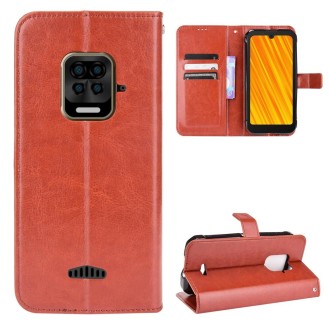 For Doogee S59 / S59 Pro Crazy Horse Texture Horizontal Flip Leather Case with Holder & Card Slots & Lanyard(Brown)