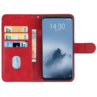 Leather Phone Case For Meizu 16 Plus(Red)