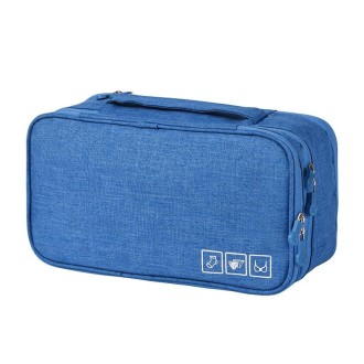 RH901 Portable Travel Underwear Bra Packaging Storage Bag(Blue)