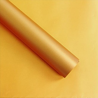 20 Sheets / Pack Flower Wrapping Paper Matte Paper Gift Paper Translucent Wrapping Paper Material, Colour: Turmeric