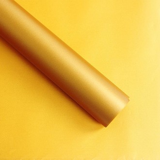 20 Sheets / Pack Flower Wrapping Paper Matte Paper Gift Paper Translucent Wrapping Paper Material, Colour: Golden