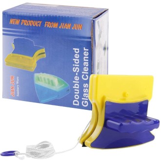 Magnetic Double-Sided Glass Cleaner (Blue+Yellow)