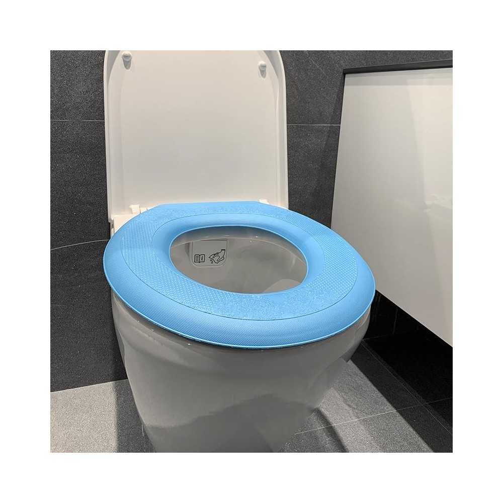 EVA Thermal Adhesive Toilet Seat Washer, Colour: Blue