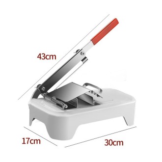 Lamb Slicer Household Manual Vegetable Cutter Meat Slicer(White)