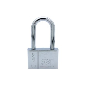 Square Blade Imitation Stainless Steel Padlock, Specification: Long 60mm Open