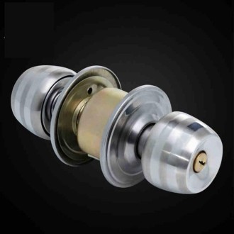 Ball Lock Indoor Bedroom Door Ball Lock Stainless Steel Bathroom Door Lock, Size:Center Distance 60mm