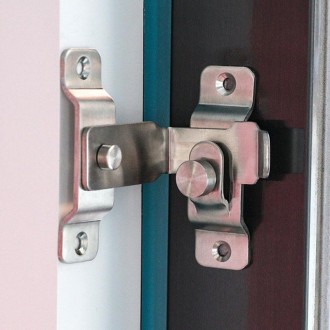 Extra Large Stainless Steel 90 Degree Barn Door Lock Hook Stainless Steel Door Buckle Insertion