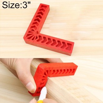 3 Inch Plastic 90 Degree Woodworking Auxiliary Positioner Square Ruler Fixing Tool