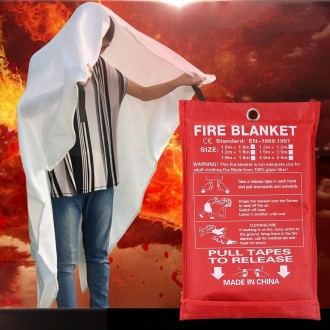 Emergency Survival Fire Blanket Shelter Safety Protector Extinguishers Tent, Size: 1*1m