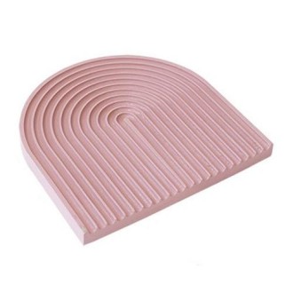 Water Ripple Cutting Board Afternoon Tea Snack Plate Photo Props Medium (Dirty Pink)