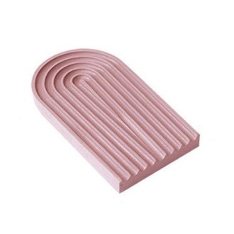 Water Ripple Cutting Board Afternoon Tea Snack Plate Photo Props Small (Dirty Pink)