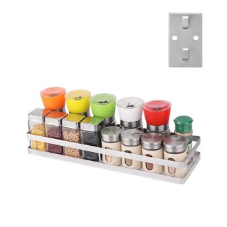 304 Stainless Steel Wall-mounted Kitchen Rack Hanging Seasoning Holder