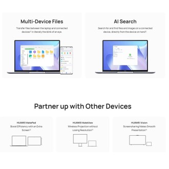 HUAWEI MateBook 14 Laptop, 16GB+1TB, 14 inch Touch Screen Windows 11 Home Chinese Version, Intel 12th Gen Core i5-1240P Integrat