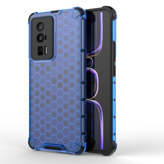 For Xiaomi Redmi K60 / K60 Pro Shockproof Honeycomb Phone Case(Blue)