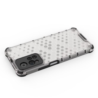 For Xiaomi Redmi Note 11 Pro 5G Shockproof Honeycomb PC + TPU Phone Case(White)