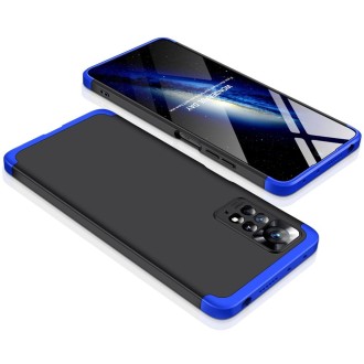 For Xiaomi Redmi Note 11 Pro 4G / 5G Global GKK Three Stage Splicing Full Coverage PC Case(Black Blue)