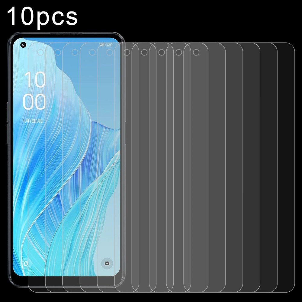 For OPPO Reno9 A 10pcs 0.26mm 9H 2.5D Tempered Glass Film