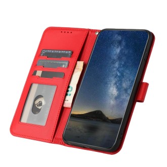 For OPPO Reno8 Pro Datura Flower Embossed Flip Leather Phone Case(Red)