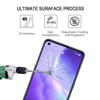 For OPPO Reno5 5G / 4G Full Glue Full Screen Tempered Glass Film