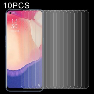 For OPPO Reno4 SE 10 PCS 0.26mm 9H 2.5D Tempered Glass Film