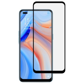 For OPPO Reno4 Full Glue Full Screen Tempered Glass Film