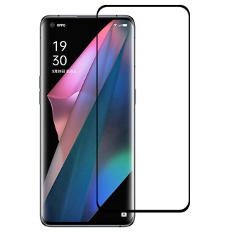 For OPPO Find X3 Pro 3D Curved Edge Full Screen Tempered Glass Film(Black)