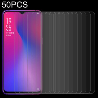 50 PCS 0.26mm 9H 2.5D Tempered Glass Film For OPPO R19