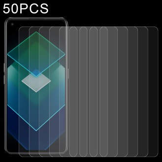 50 PCS 0.26mm 9H 2.5D Tempered Glass Film For OPPO K10 Pro