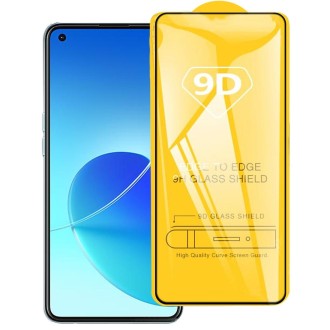 For OPPO Reno6 4G / Reno6 Z 9D Full Glue Full Screen Tempered Glass Film