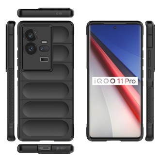 For vivo iQOO 11 Pro 5G Magic Shield TPU + Flannel Phone Case(Grey)